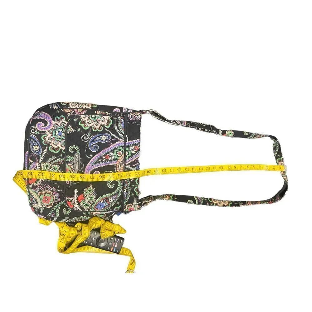 Vera Bradley Womens Multi Color Floral Paisley Print Shoulder Crossbody Bag